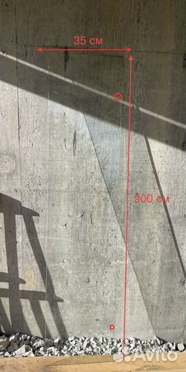 Стекло каленое 35 см х 200 см