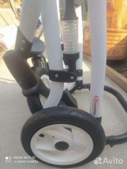 Коляска 2 в 1 эко кожа+текстиль