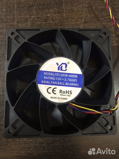 Вентилятор для асика / кулер для asic s17/s19