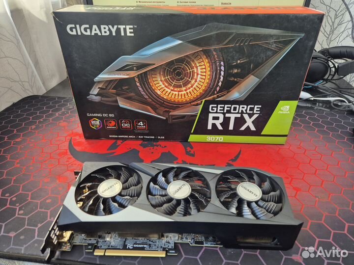 Видеокарта gigabyte RTX 3080 gaming OC 8GB