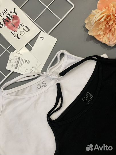 OVS набор из 2х маек на тонких лямках 164-170 (2)