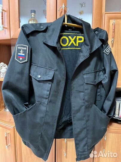 Черная форма охранника р 52