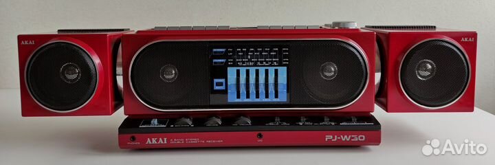 2-х кассетная стереомагнитола akai PJ-W30
