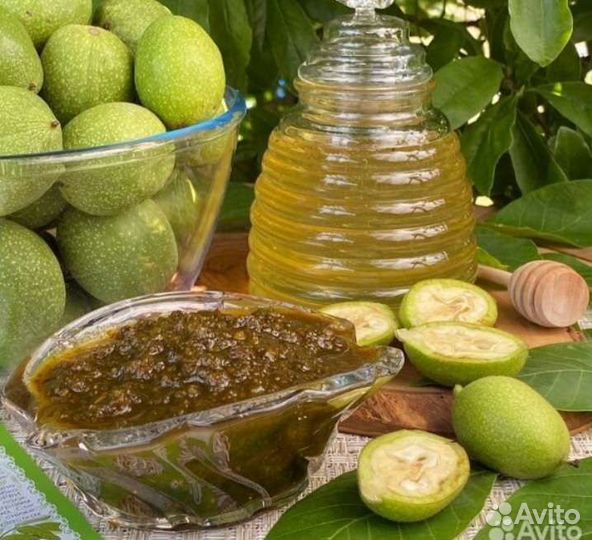 Зелёный грецкий орех+мёд