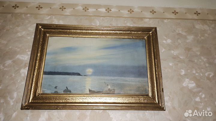 Старинная картина, багет для картины