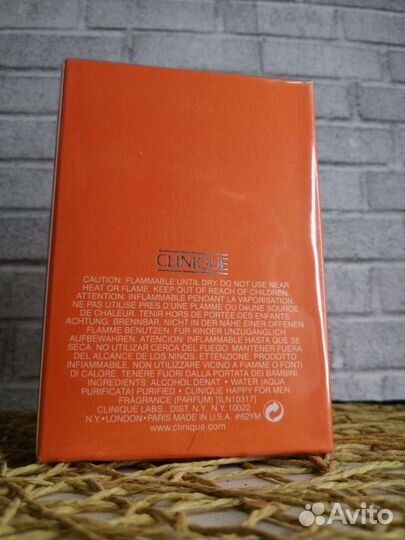 Одеколонclinique happy for men cologne spray