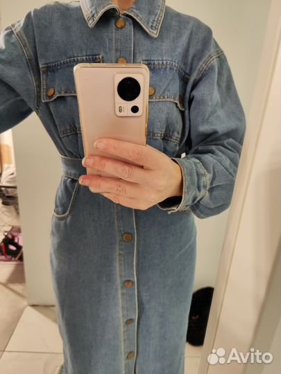 Джинсовое платье 42