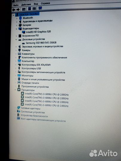 Acer core i3-6006U/8GB/FHD/SSD250Gb /Intel