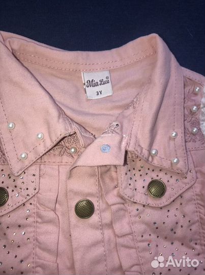 Пиджак с блузкой для девочки