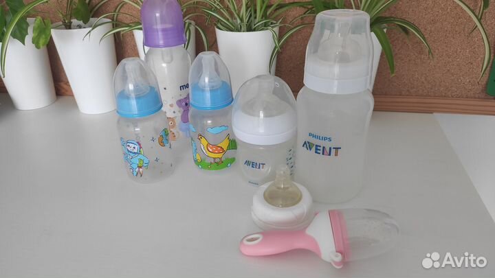 Бутылочки для кормления avent