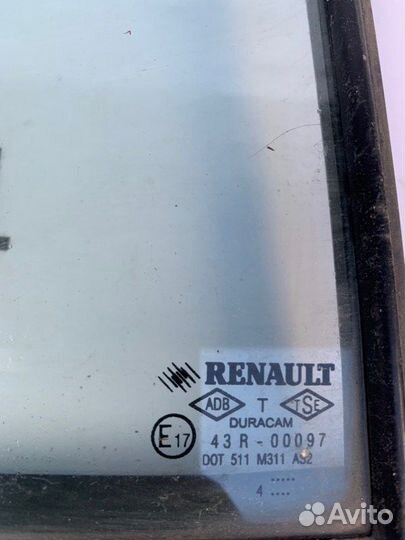Стекло двери заднее правое Renault Symbol K7JA700
