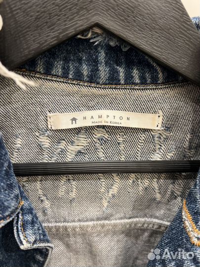 Куртка джинсовая с шипами, Hemptons (Корея), XS