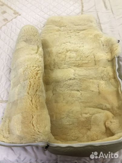 Детский зимний меховой мешок для коляски