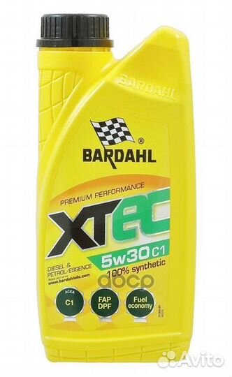 5w30 xtec c1 с2 1l (синт. моторное масло) bardahl