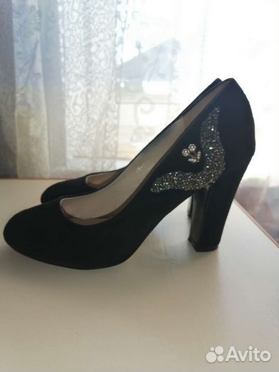 Туфли замшевые 39