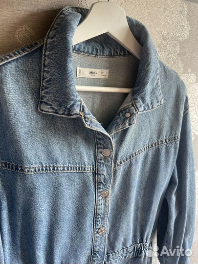 Джинсовое платье mango L