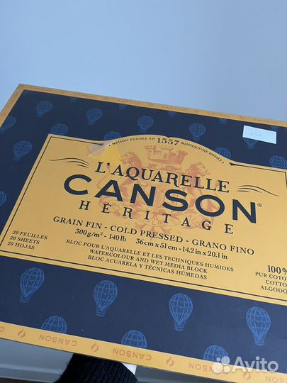 Бумага для акварели хлопок