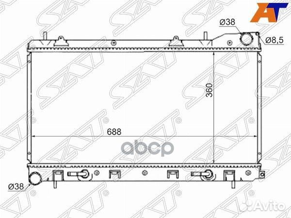 Радиатор Subaru Forester 02-08 / Impreza 00-07