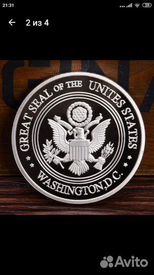 Монета коллекционная сувенирная США