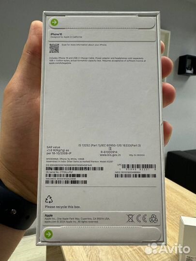 iPhone 16, 128 ГБ