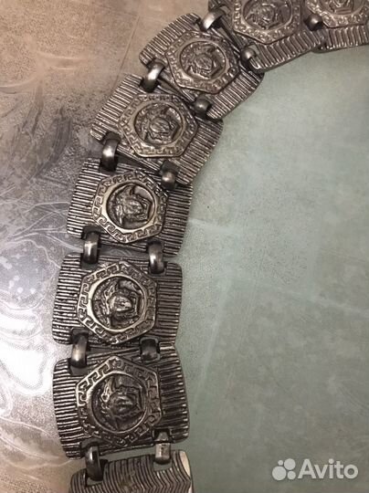 Ремень женский кожаный старинный