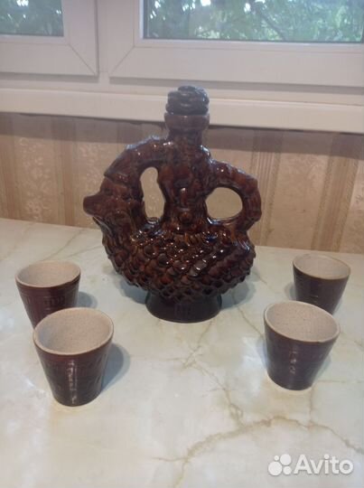 Графин СССР керамический и стопки