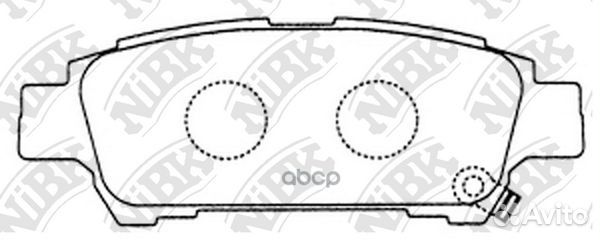 Колодки задние nibk PN1449 PN1449 NiBK