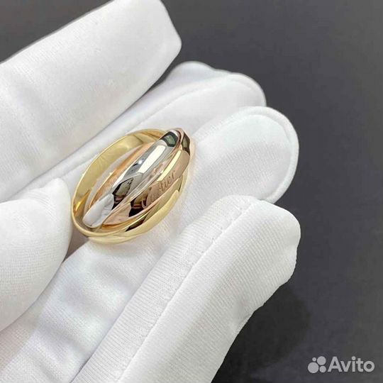 Золотое кольцо Cartier Trinity