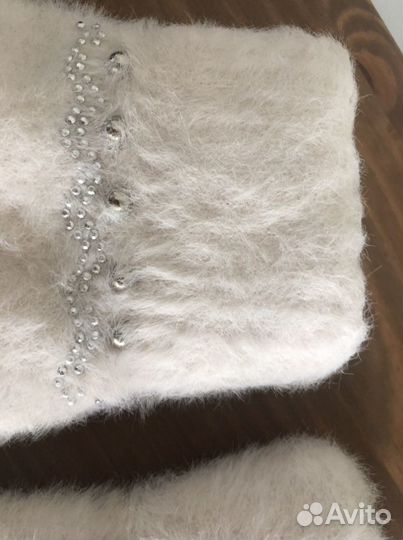 Перчатки зимние пушистые Италия