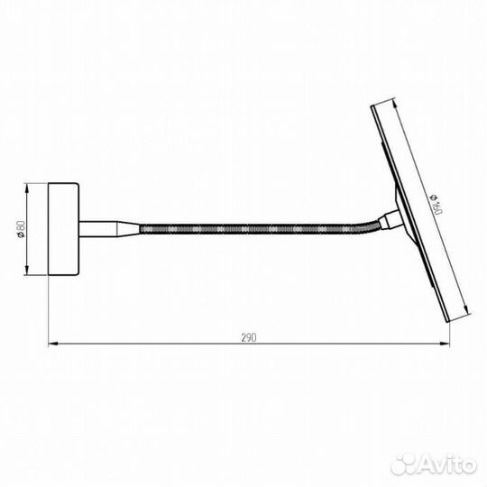 Зеркало косметическое Migliore Fortis 29761 хром