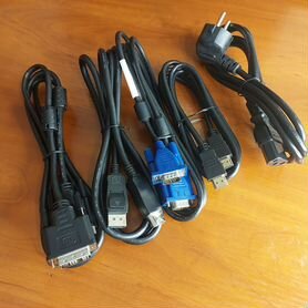 Кабели для компьютера: DP, hdmi, DVI, VGA