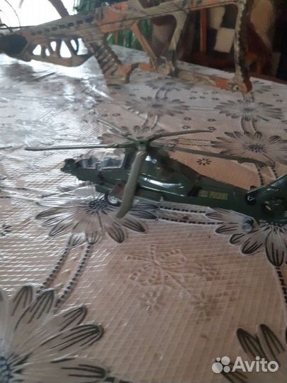 Вертолёт металлический