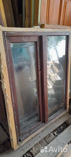 Окно деревянное, стеклопакет