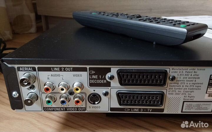 DVD recorder sony RDR HX780