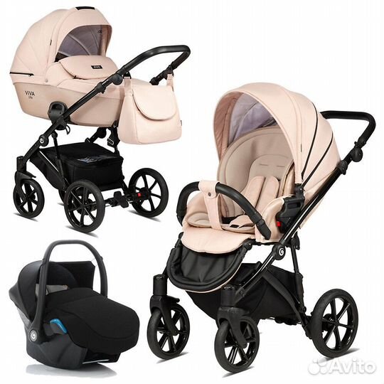 Коляска 3в1 Tutis Viva Life 4 Luxury (Rose Quartz)