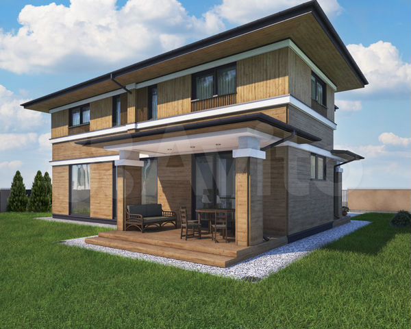 Дом 171,9 м² на участке 10 сот.