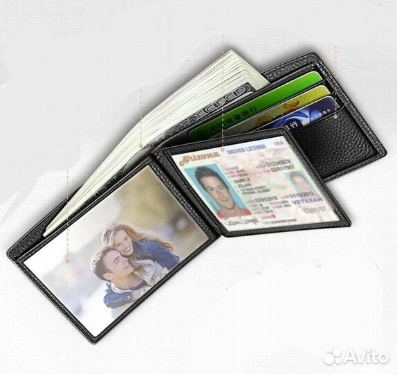 Бумажник мужской кожаный
