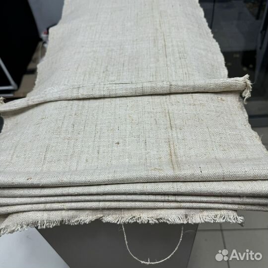 Ткань домоткань старинная 8,2м хлопок нитки рулон