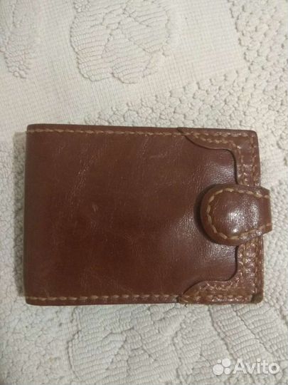 Кошелек нат.кожа, ручной работы