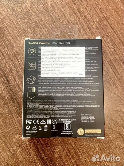 Sandisk Extreme Portable SSD 500Gb Новый