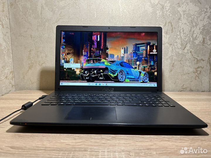 Мощный ноутбук Asus 256GB/HDD/4GB