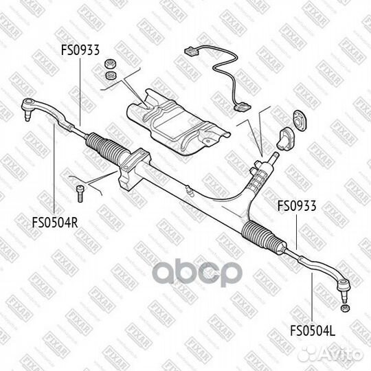 Тяга рулевая PSA/fiat jumper/boxer/ducato 06- л
