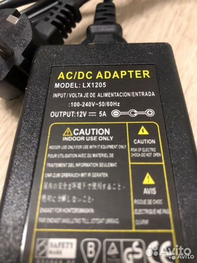 Блок адаптер питания 12v 5a 3a, 12 вольт ампер 12в