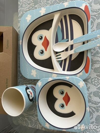 Детская посуда бамбуковая