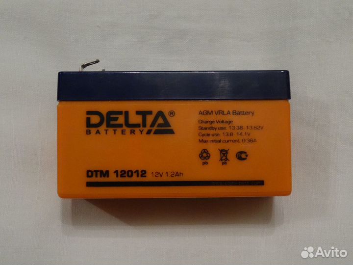 Аккумулятор Delta dtm 12012 12V 1.2Ah