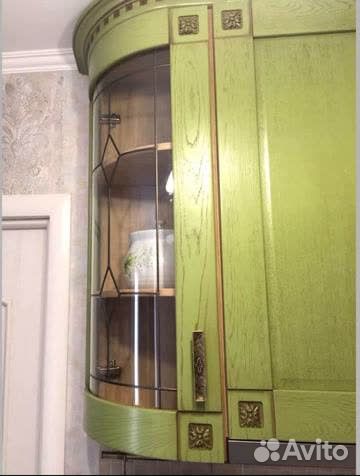 Кухонный гарнитур зеленый в стиле прованс