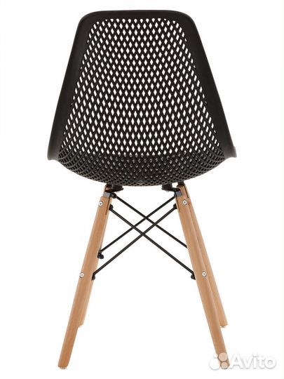 Стул ажурный в стиле eames DSW, черный, 3 шт NEW