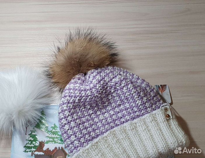 Шапка, манишка для девочки