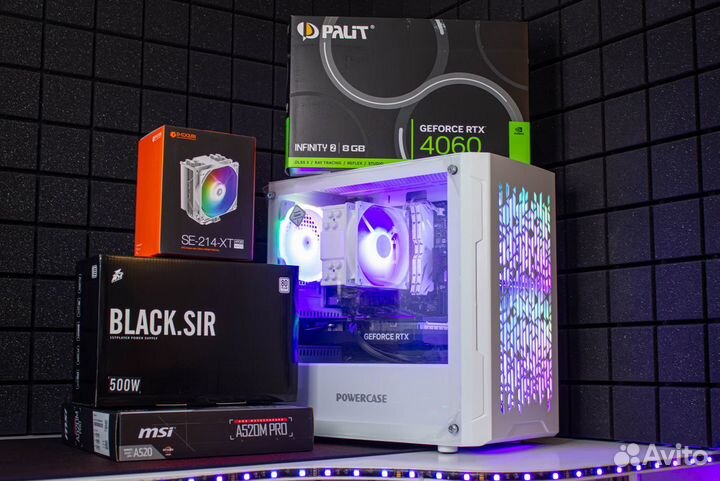 Новый игровой пк RTX 4060 \ Ryzen 5 5500