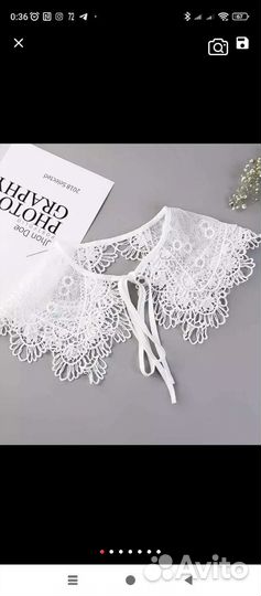 Кружевной съёмный воротник